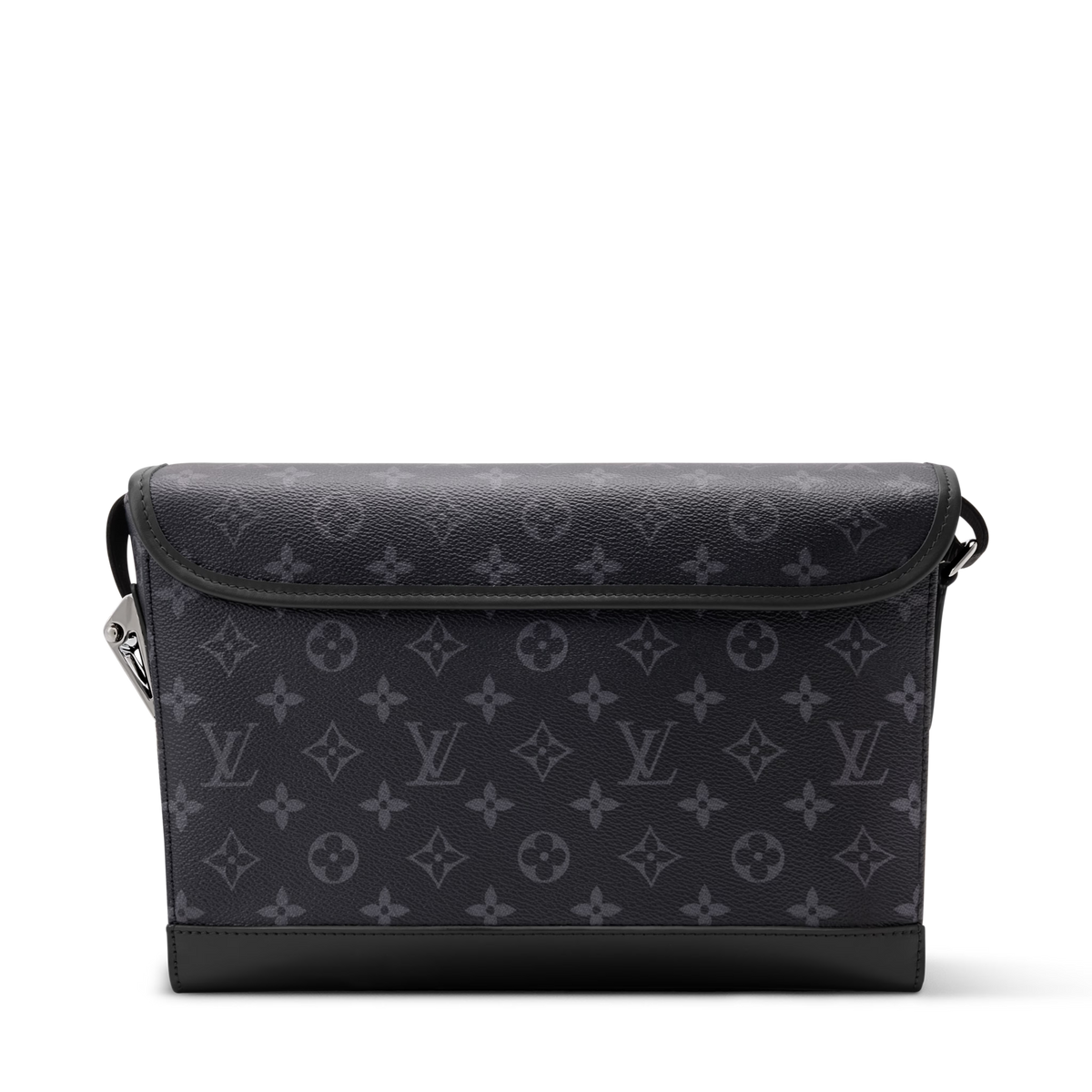 Courrier Messenger Monogram Eclipse Canvas Black Ruthenium-Tone Brass Hardware