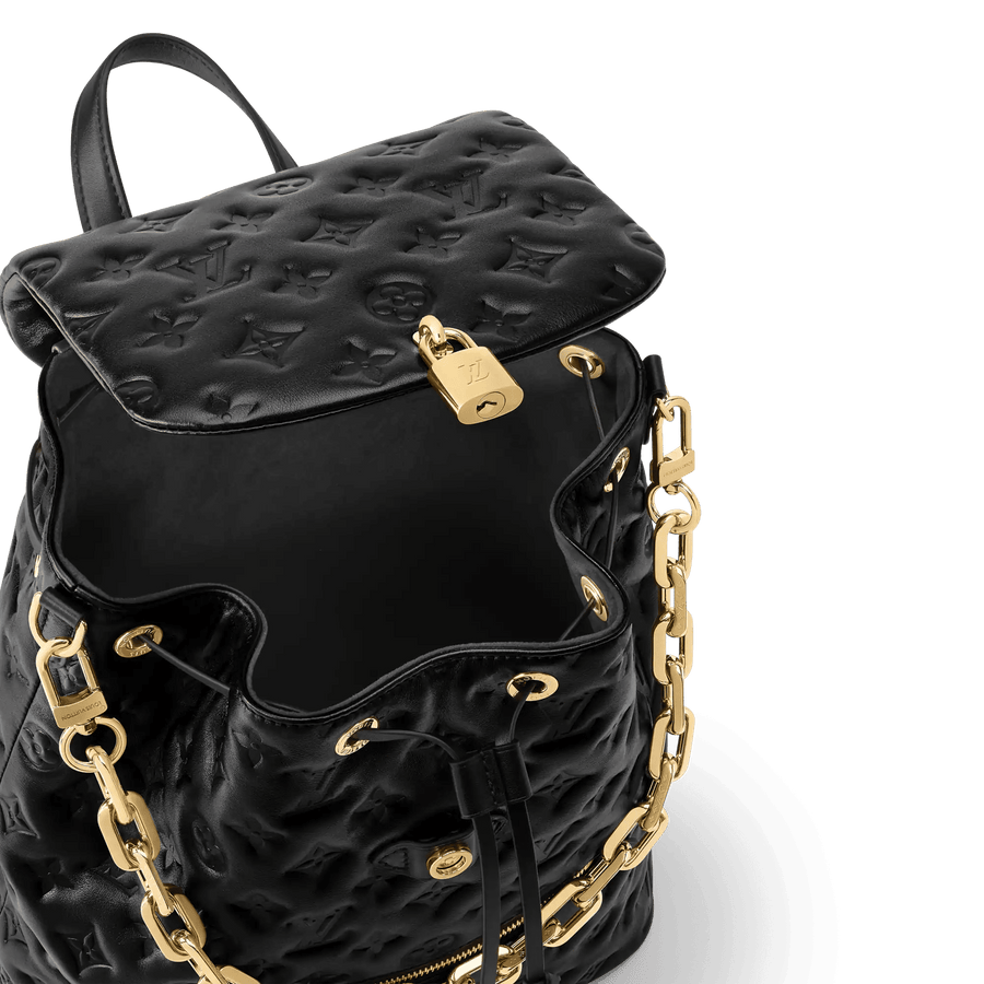 Coussin MM Monogram Padded Calfskin Leather Backpack M25508