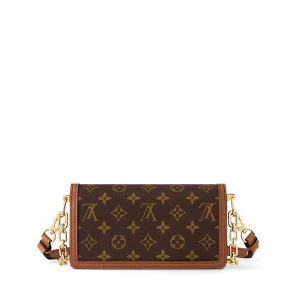 Dauphine East West Monogram Reverse Canvas Shoulder Bag