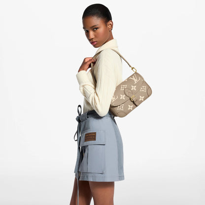 Diane Monogram Empreinte Leather Satchel M46583