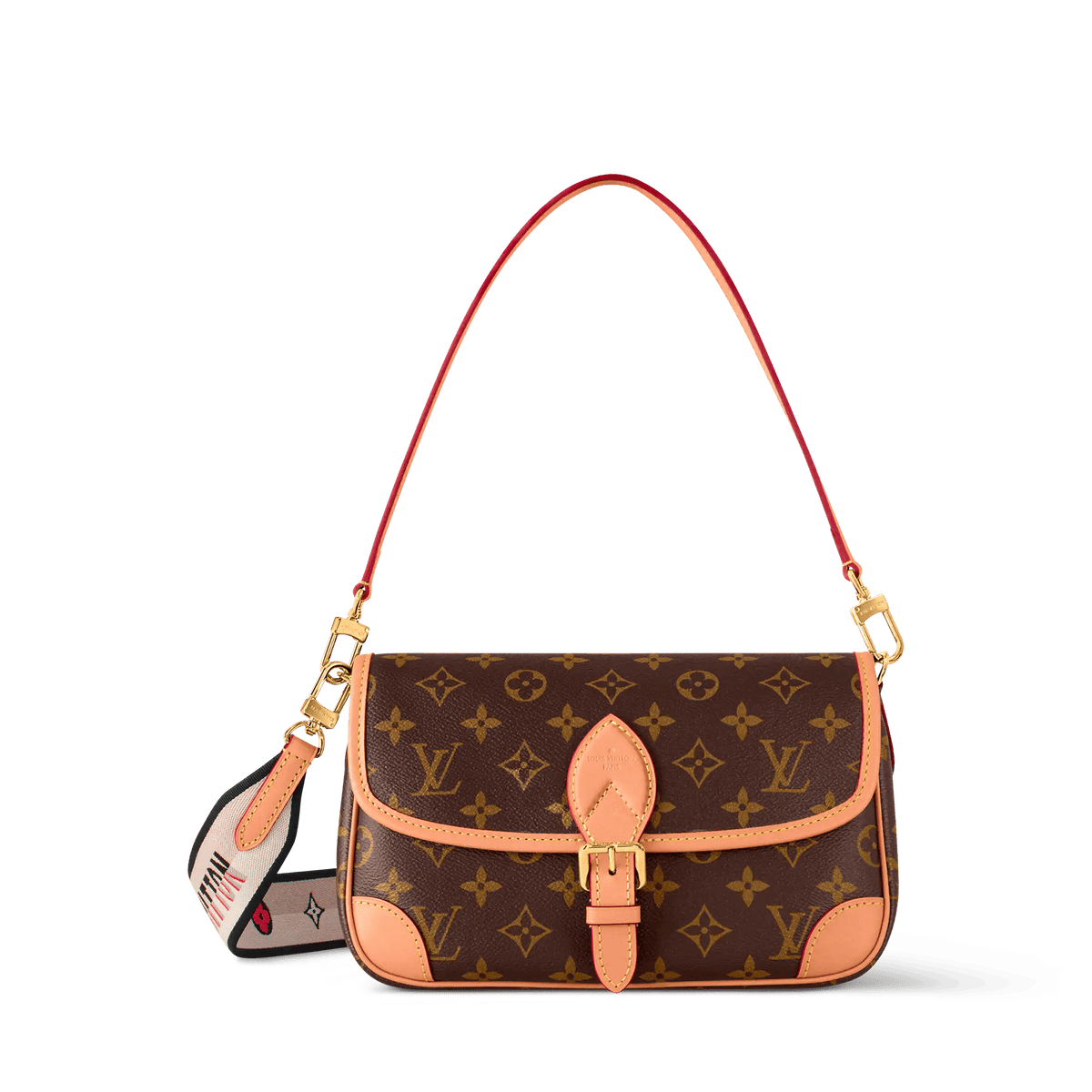 Diane Monogram Coated Canvas Satchel M45985