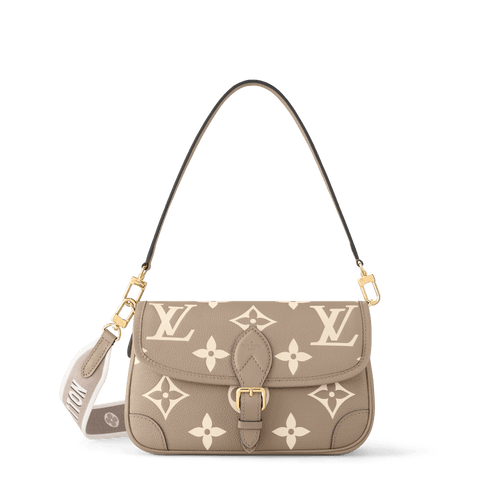 Diane Monogram Empreinte Leather Satchel M46583