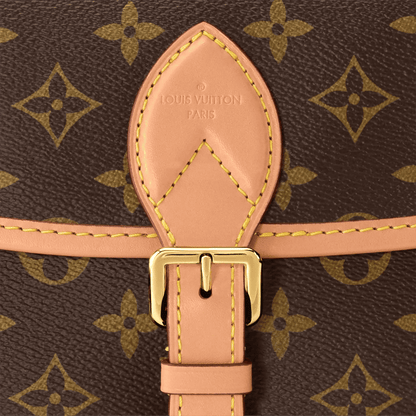 Diane Monogram Fuchsia Satchel