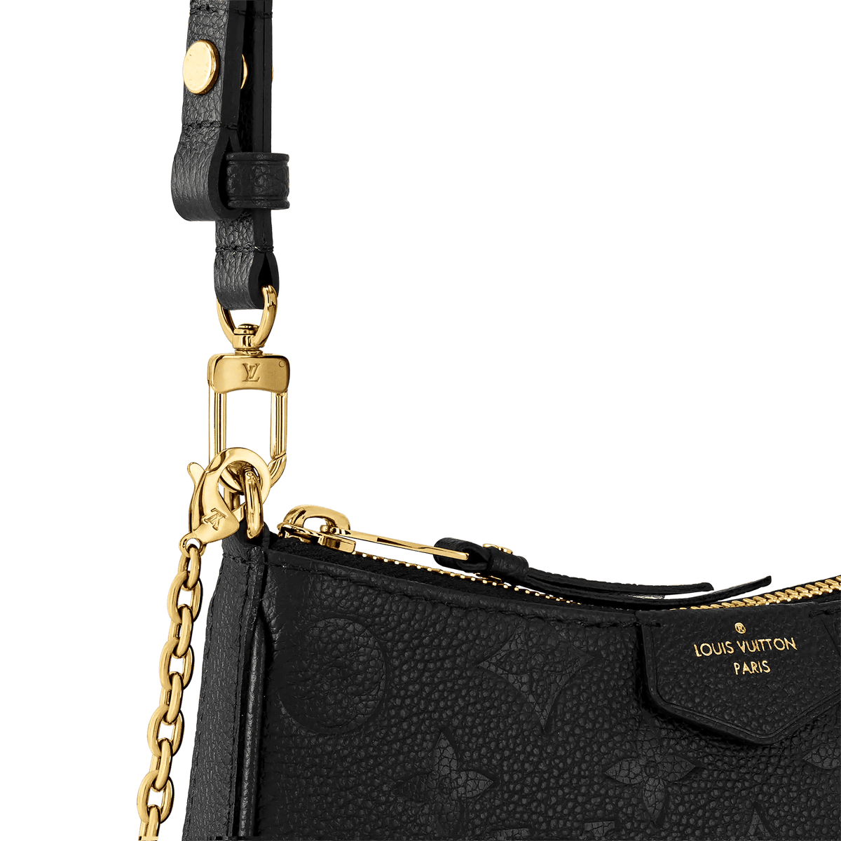 Easy On Strap Black Monogram Empreinte Leather Pouch M80349