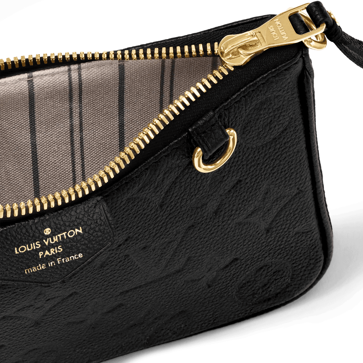 Easy On Strap Black Monogram Empreinte Leather Pouch M80349