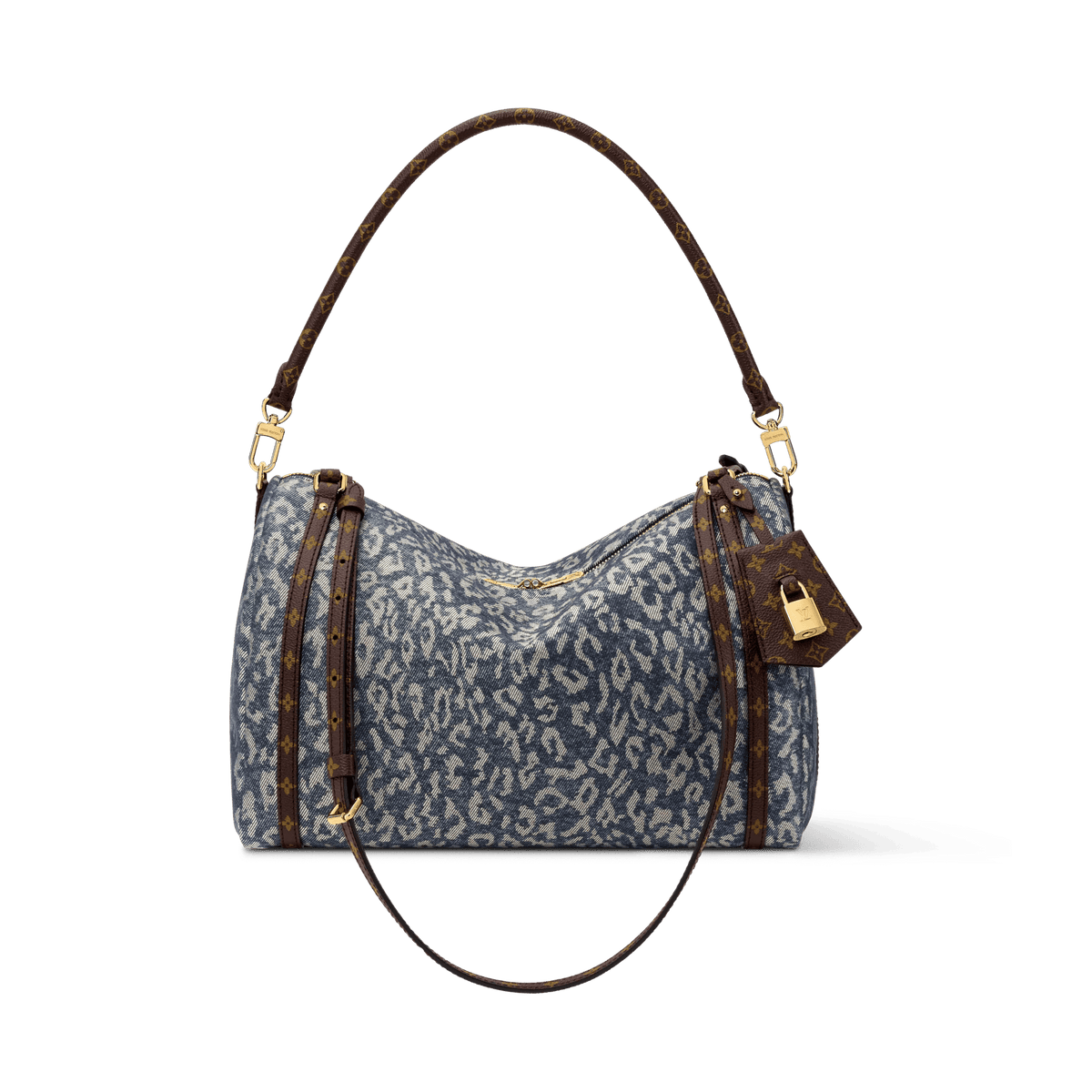 Express MM Wild Denim Silver Blue Tote Bag M3A388
