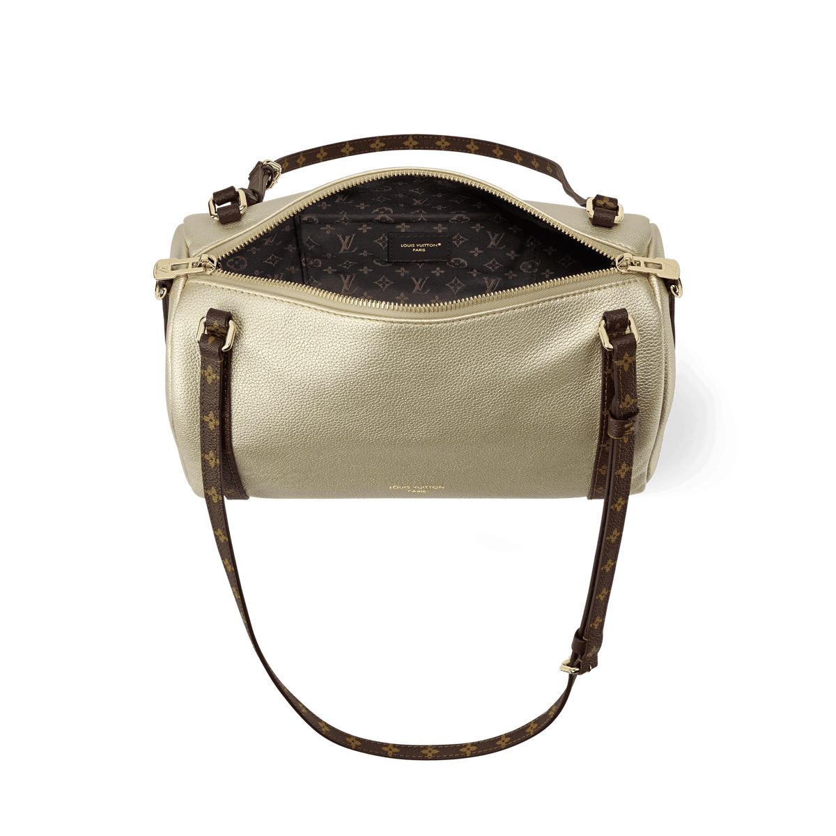 Express PM Platinum Grained Calfskin Tote Bag