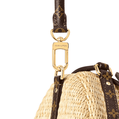 Express PM Raffia-Effect Canvas Tote Bag