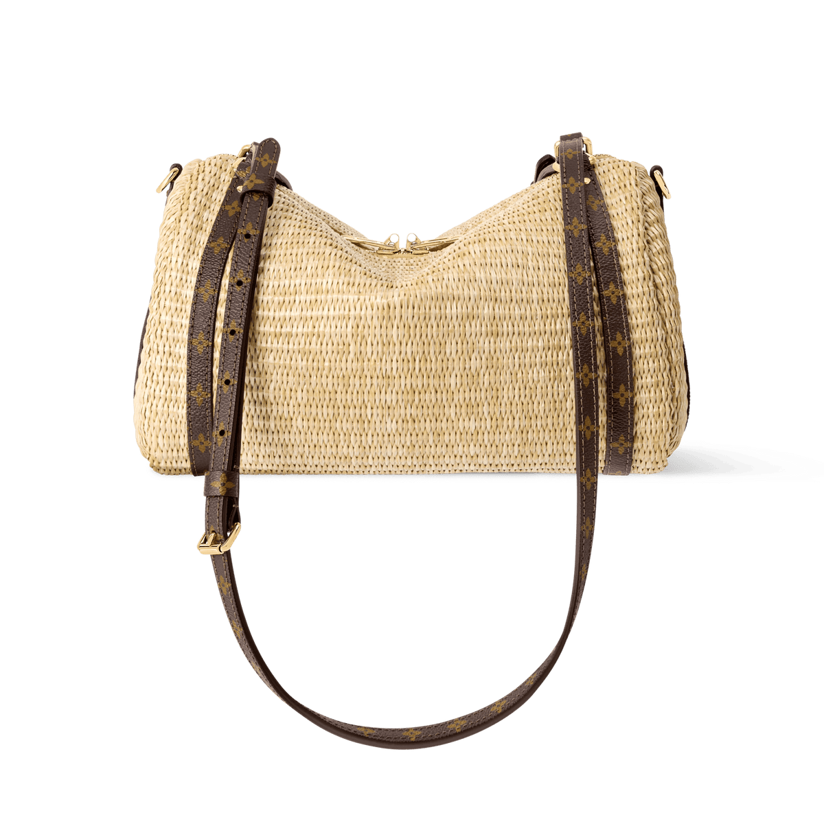 Express PM Raffia-Effect Canvas Tote Bag