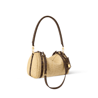 Express PM Raffia-Effect Canvas Tote Bag