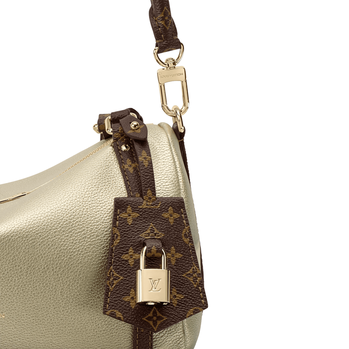 Express PM Platinum Grained Calfskin Tote Bag