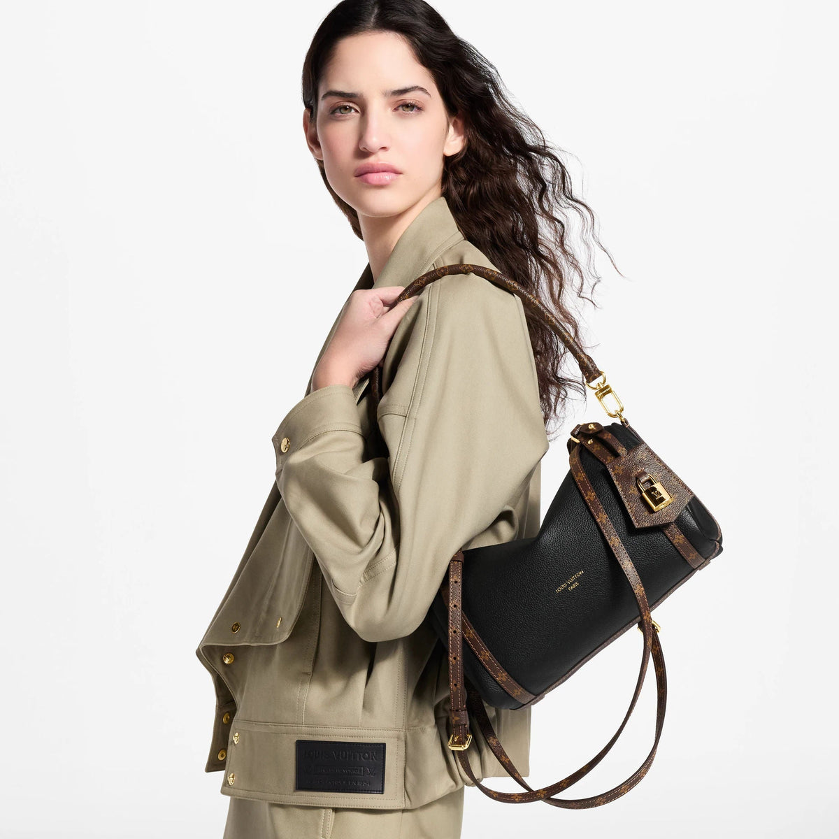 Express PM Oak Coton Calfskin Tote Bag