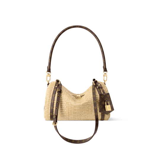Express PM Raffia-Effect Canvas Tote Bag