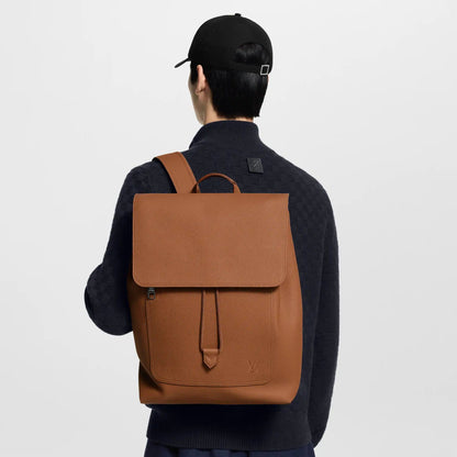 Fastline Backpack Waxy Calfskin Tan Shoes