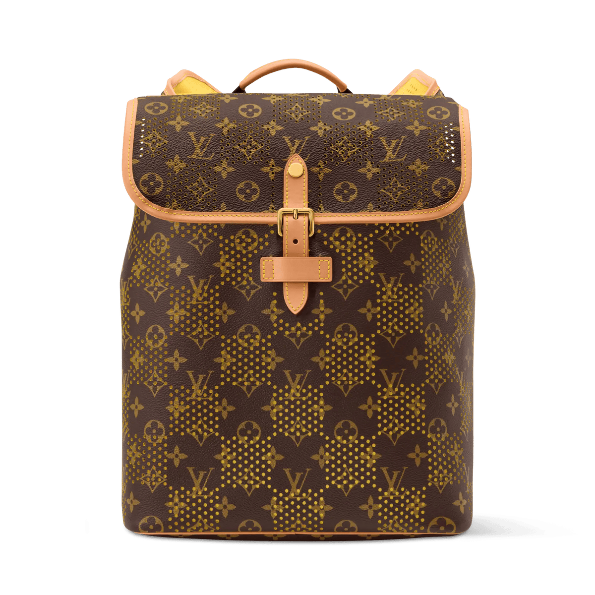 Flaneur Backpack Monogram Grid Jaune Mat Shoes