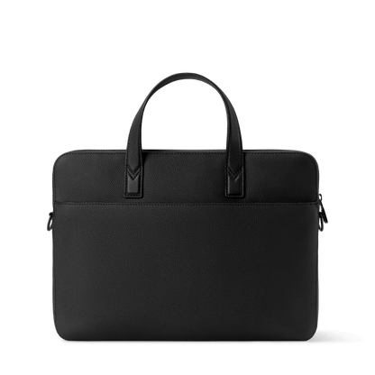 Gate Briefcase Waxy Calfskin Black