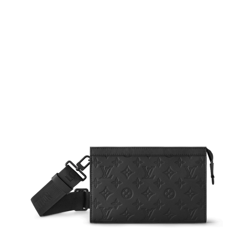 Gaston Wearable Wallet Monogram Shadow Black