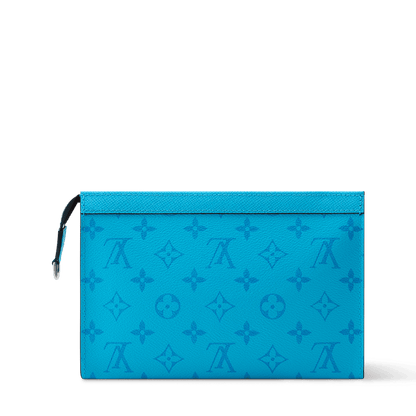 Gaston Wearable Wallet Monogram Taigarama Blue Lagoon