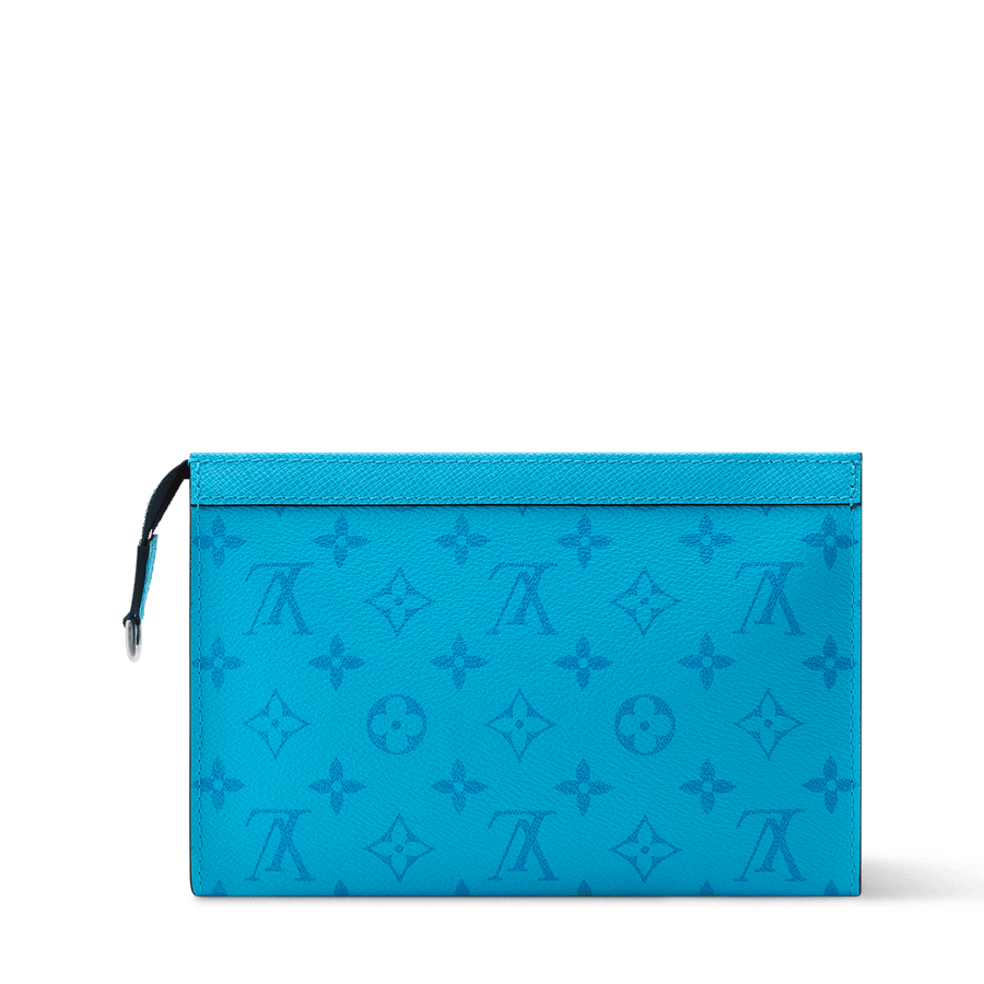 Gaston Wearable Wallet Monogram Taigarama Blue Lagoon