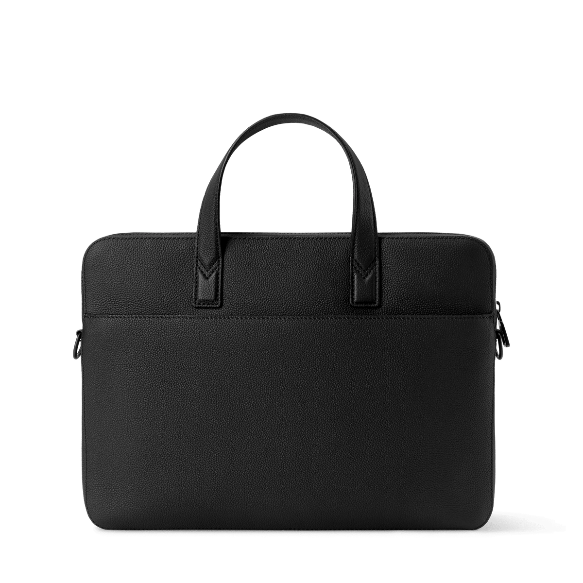 Gate Briefcase Waxy Calfskin Black