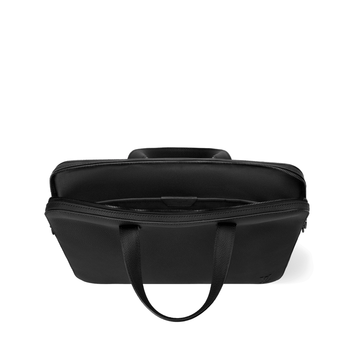 Gate Briefcase Waxy Calfskin Black