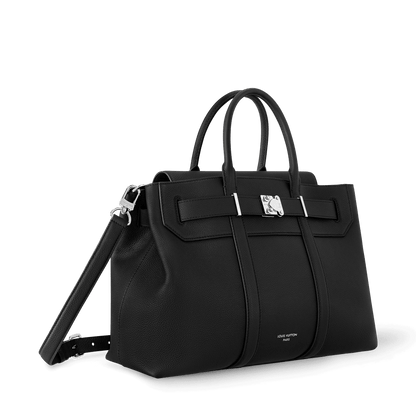 Georges Tote MM Cuir Millésime Calfskin Black