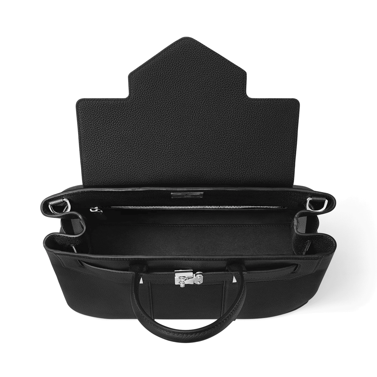 Georges Tote MM Cuir Millésime Calfskin Black