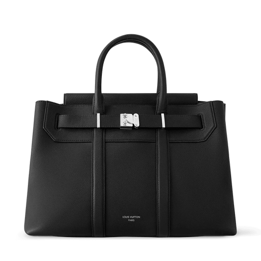 Georges Tote MM Cuir Millésime Calfskin Black
