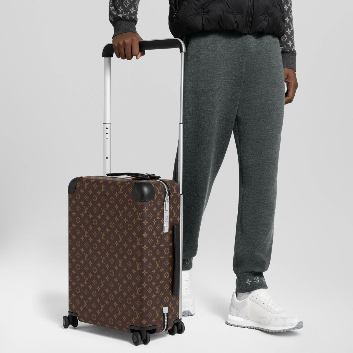Horizon 55 Rolling Luggage Monogram Macassar Canvas M13776 Collection