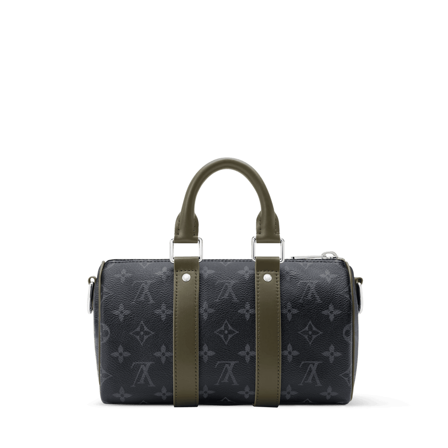 Keepall 25 Bandoulière Bag Monogram Eclipse Khaki Shoes