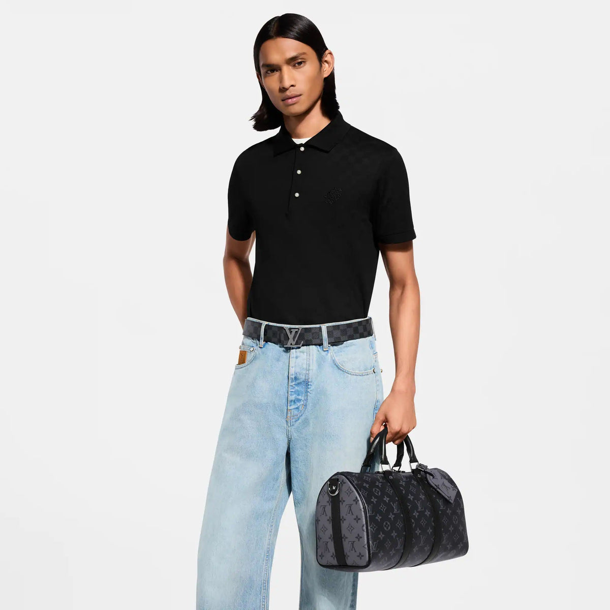 Keepall 35 Bandoulière Bag Monogram Eclipse Shoes
