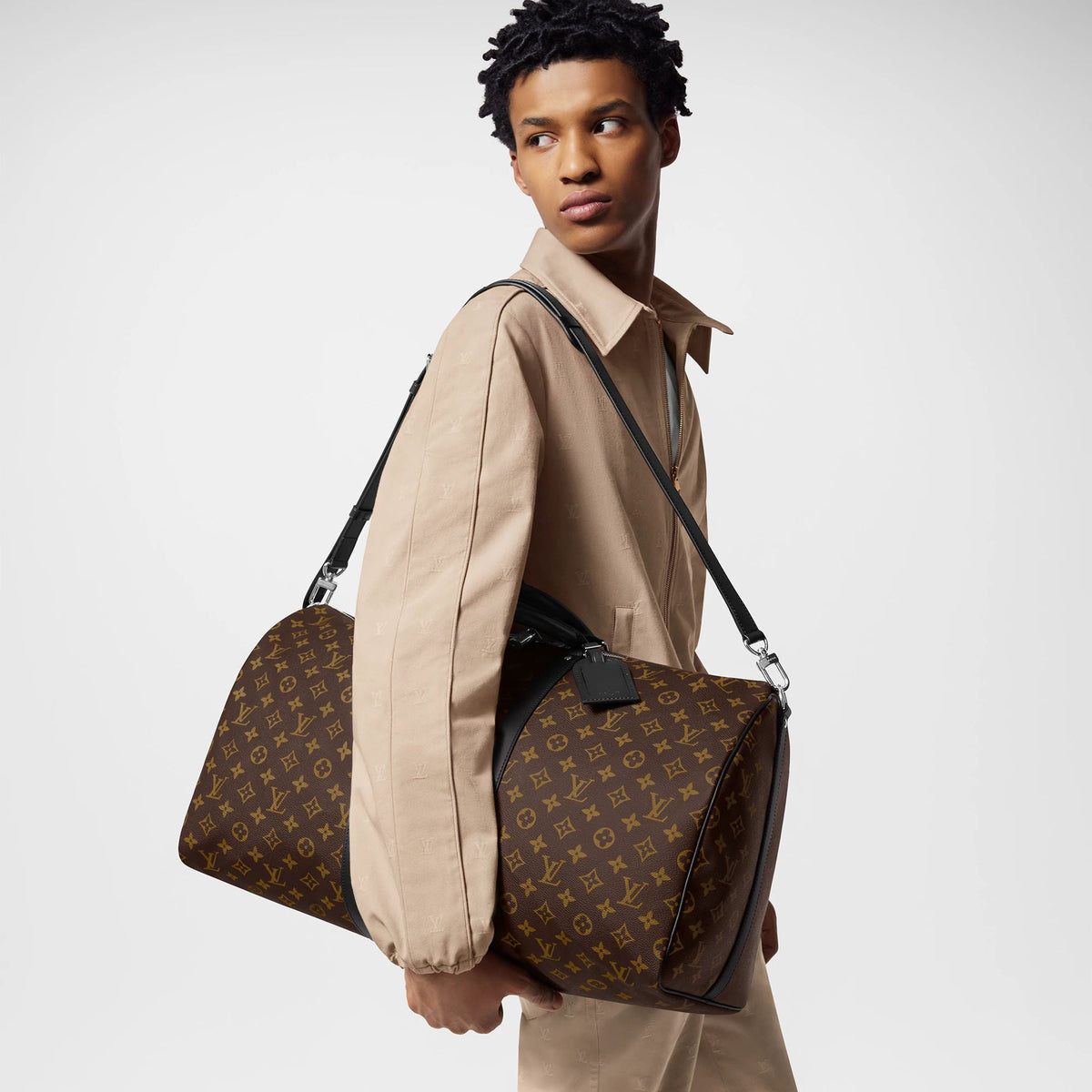 Keepall Bandoulière 55 Monogram Macassar M56714 Collection