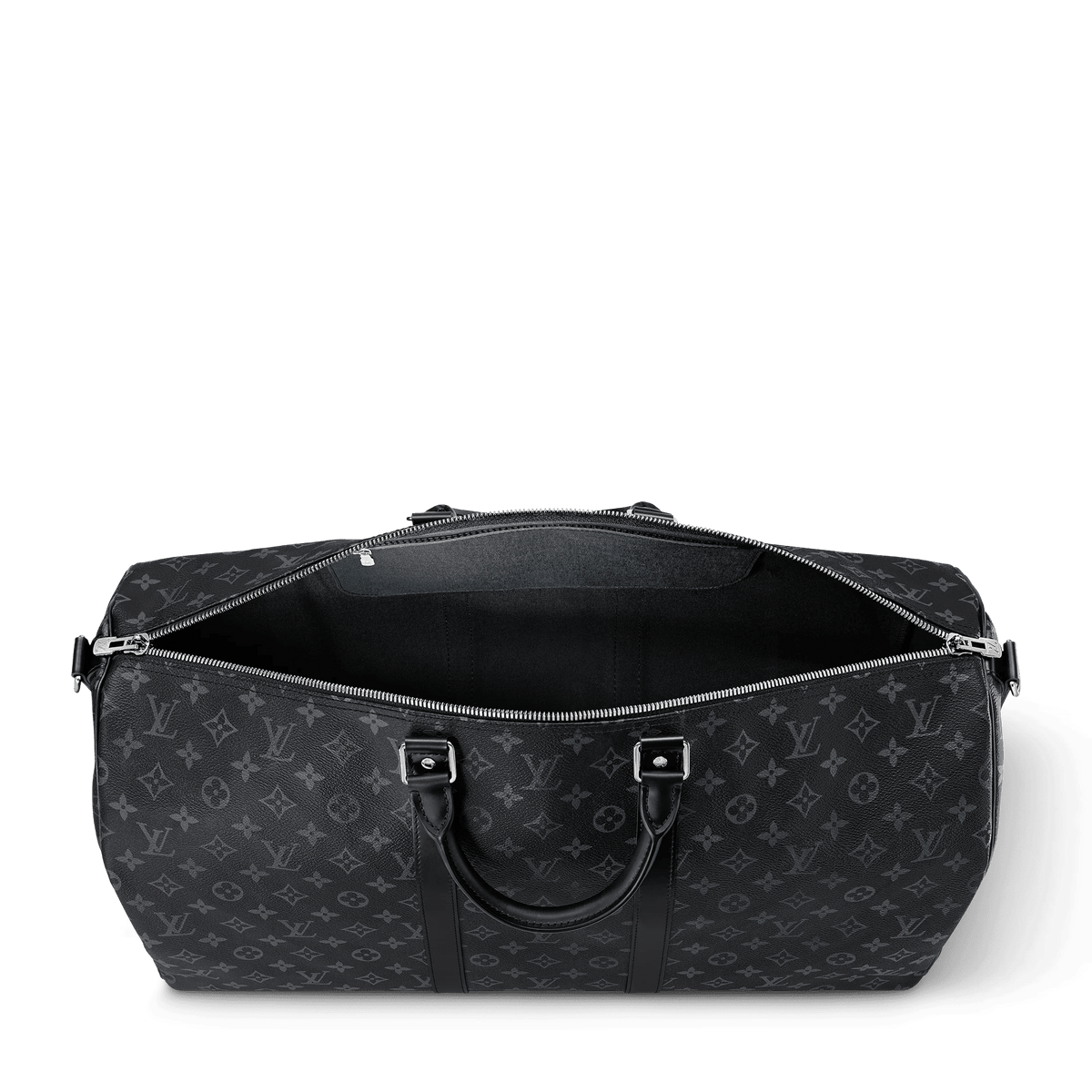 Keepall 55 Bandoulière Bag Monogram Eclipse Grey Shoes