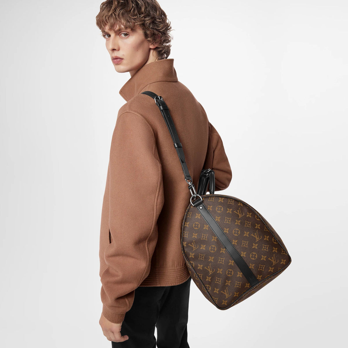 Keepall Bandoulière 55 Monogram Macassar M56714 Collection