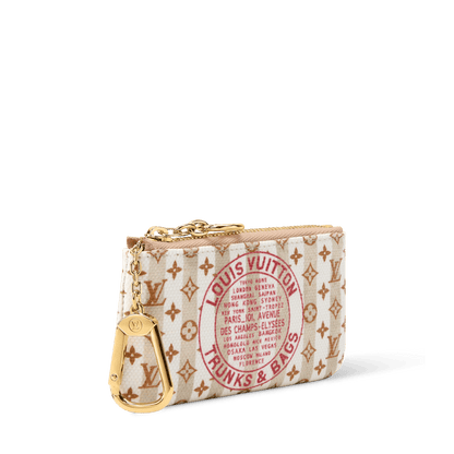 Key Pouch Monogram Coated Canvas Card Holder M29023