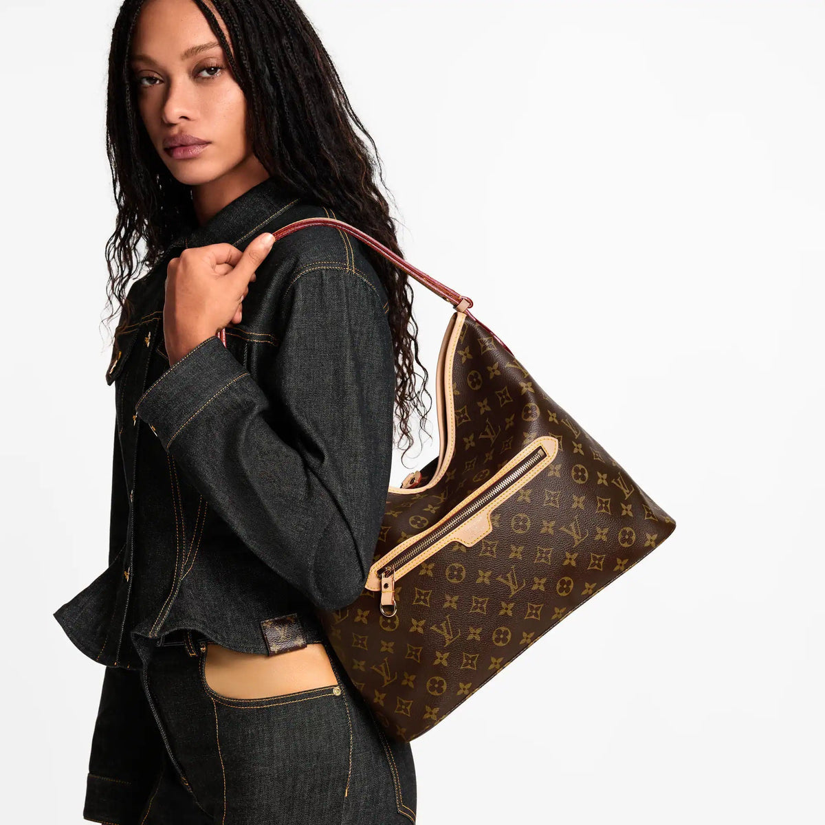 Lineup MM Monogram Canvas Tote Bag