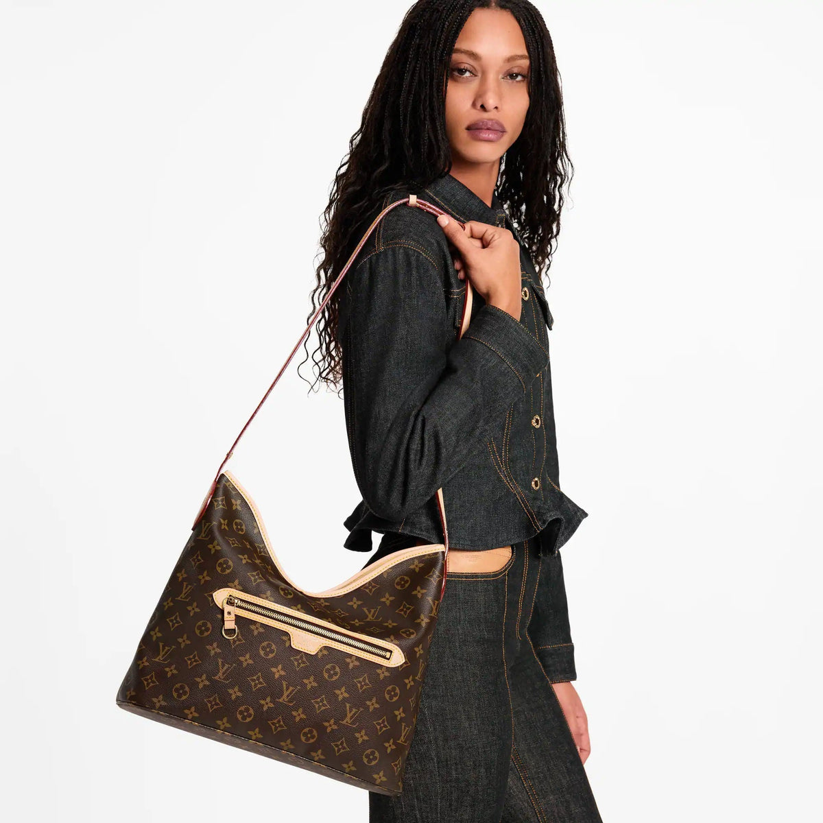 Lineup MM Monogram Canvas Tote Bag