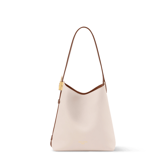 Low Key Hobo PM Quartz Calf Leather Hobo Bag