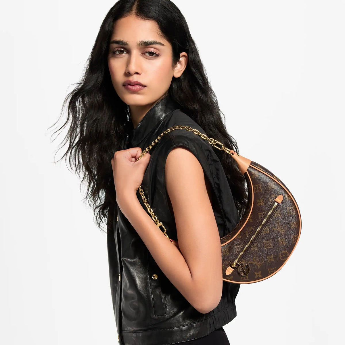 Loop Monogram Coated Canvas Shoulder Bag M81098