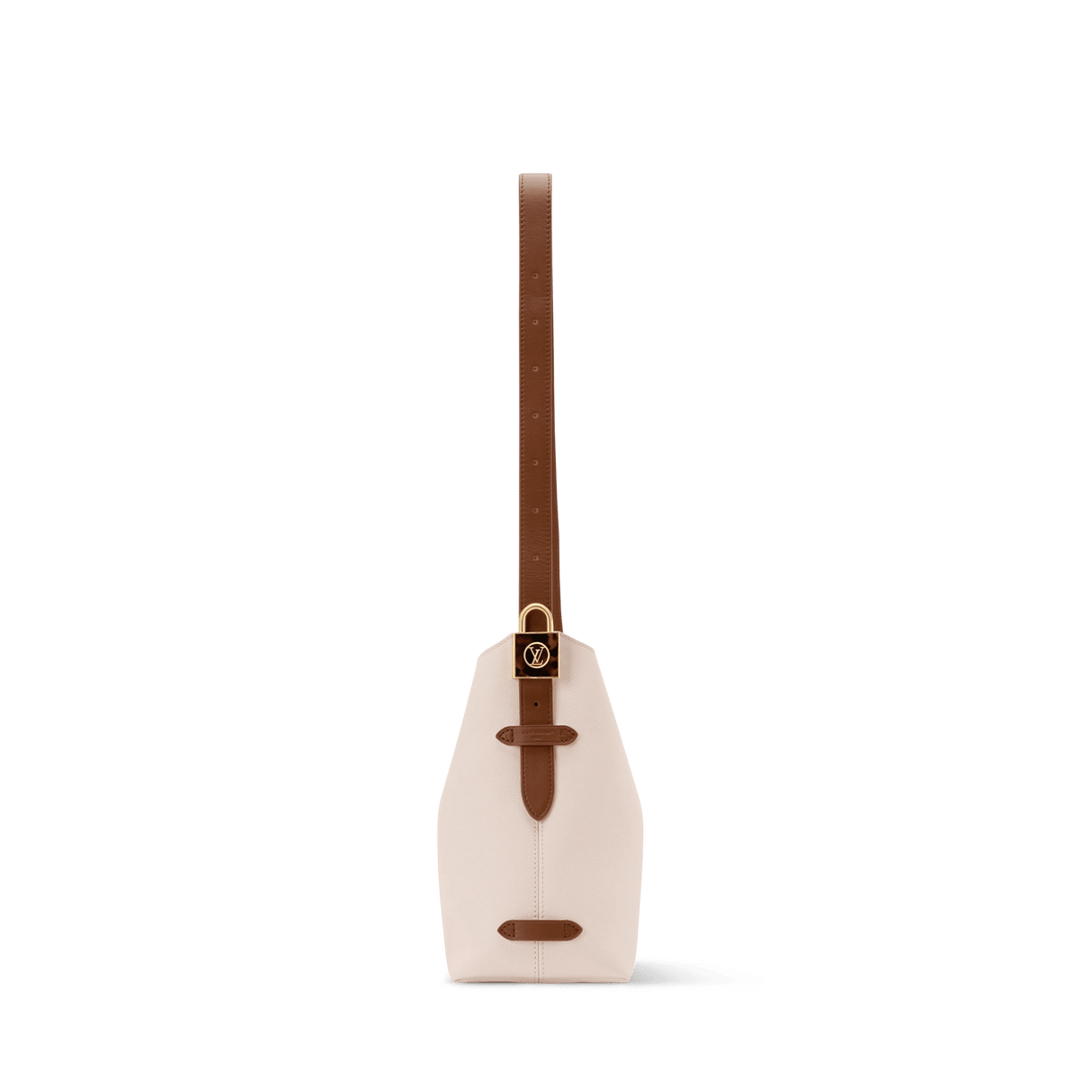 Low Key Hobo PM Quartz Calf Leather Hobo Bag