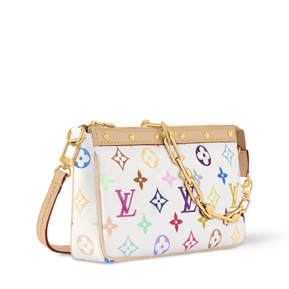 LV x TM Pochette Accessoires Multicolore Blanc M13404