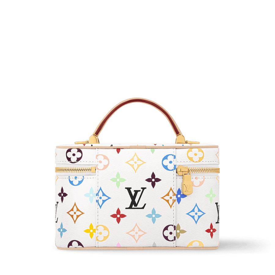 LV x TM Vanity Chain Pouch Multicolore Blanc M13662