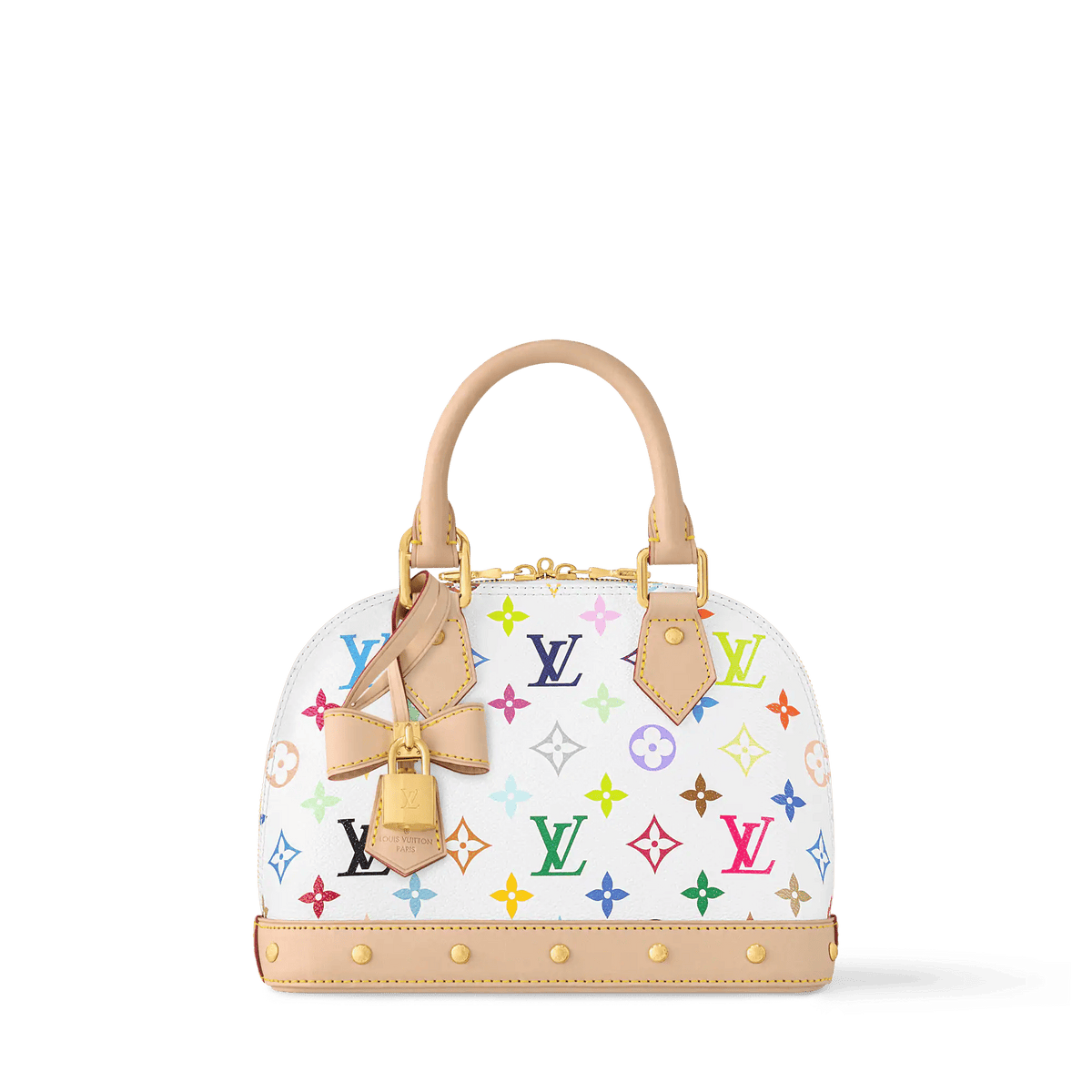 Alma BB Colorful Monogram Coated Canvas Top Handle Bag M13078