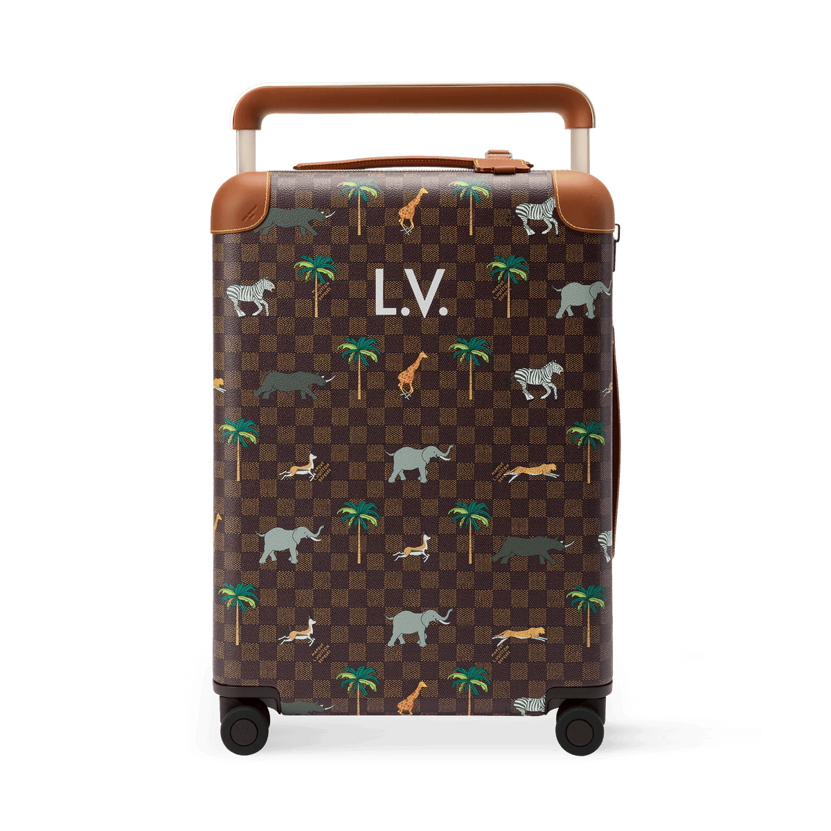 Horizon 55 Rolling Suitcase Damier Ebene Heritage M28164 Collection
