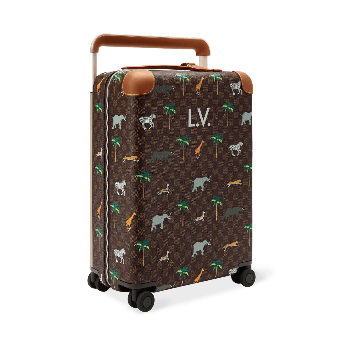 Horizon 55 Rolling Suitcase Damier Ebene Heritage M28164 Collection