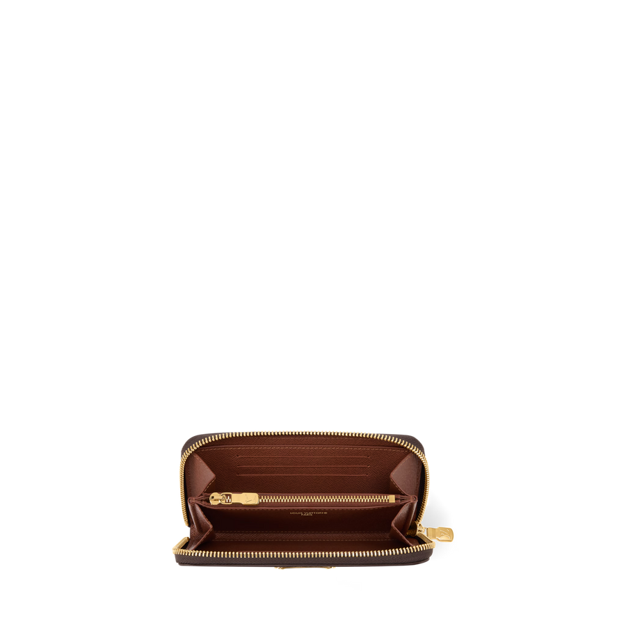 Margot Wallet Monogram Coated Canvas Cowhide Leather Gold-Toned Hardware