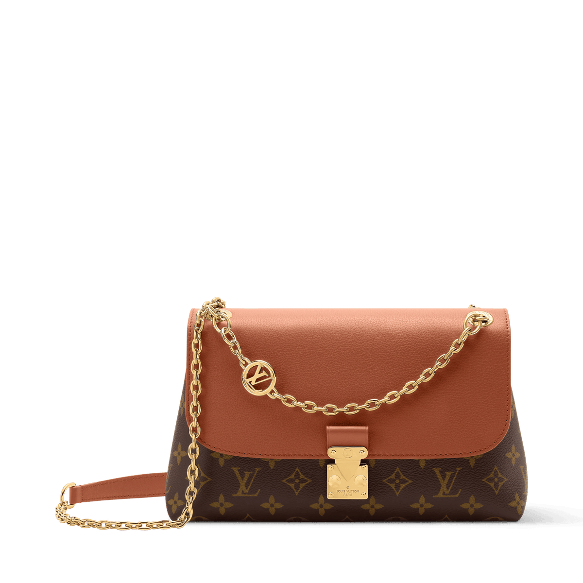 Madeleine PM Monogram Cognac Canvas Shoulder Bag