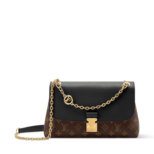 Madeleine PM Monogram Black Leather Shoulder Bag M28610