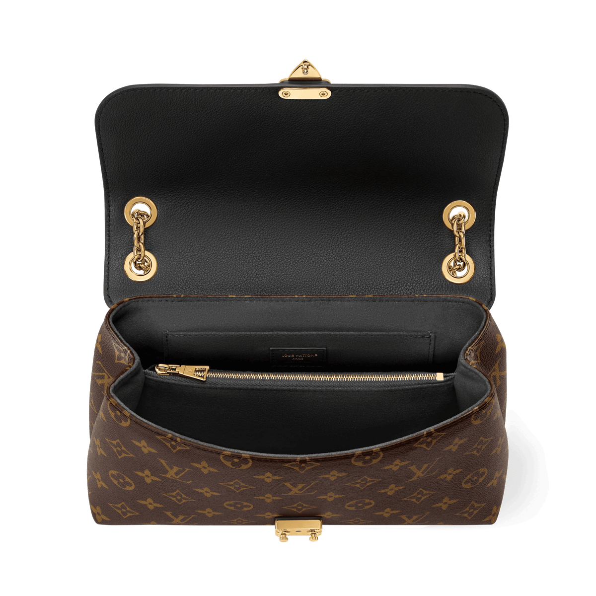 Madeleine PM Monogram Black Leather Shoulder Bag M28610
