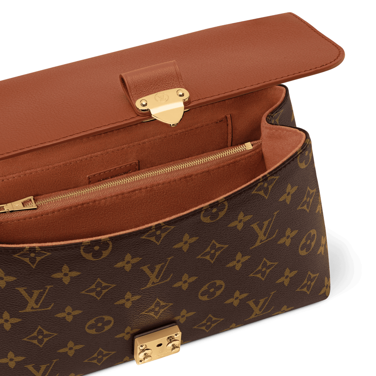 Madeleine PM Monogram Cognac Canvas Shoulder Bag